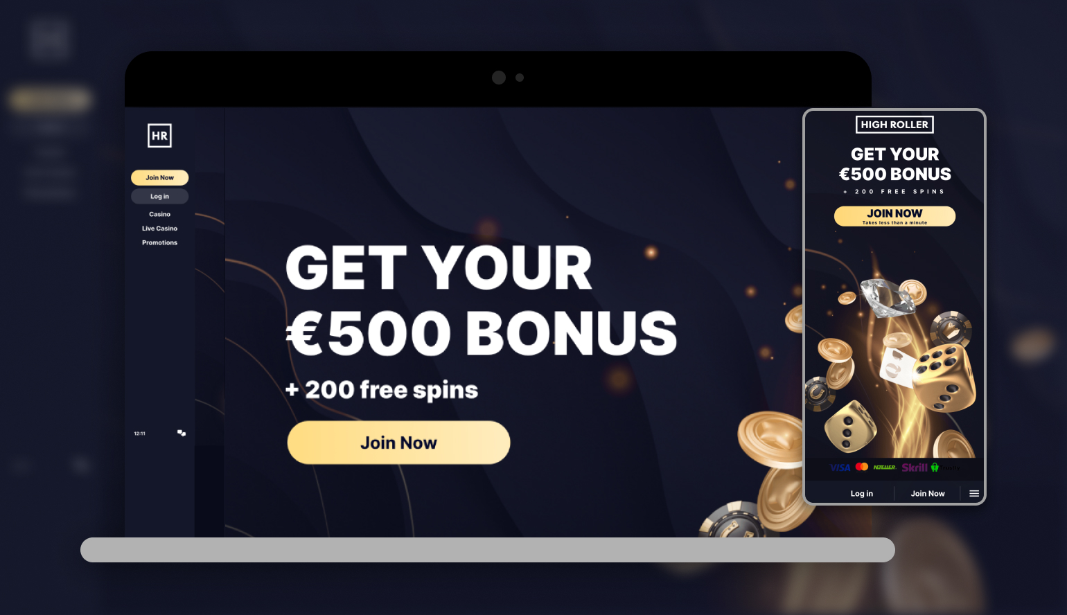 HighRoller Casino App Screenshot